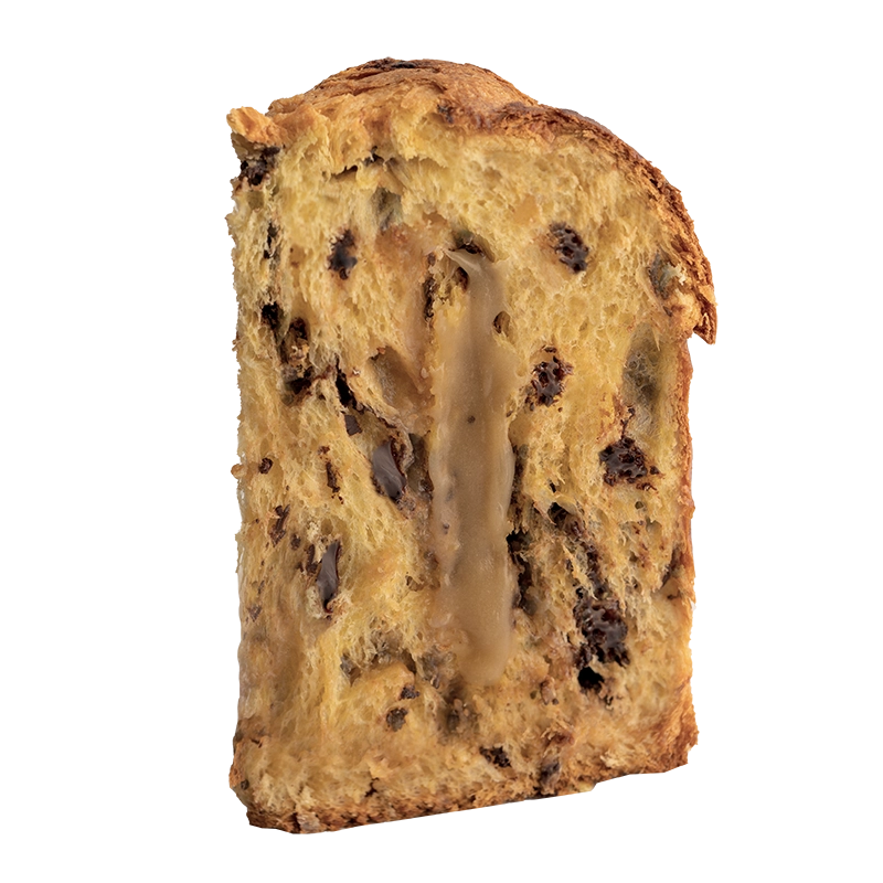 Panettone salted caramel and chocolate chips
