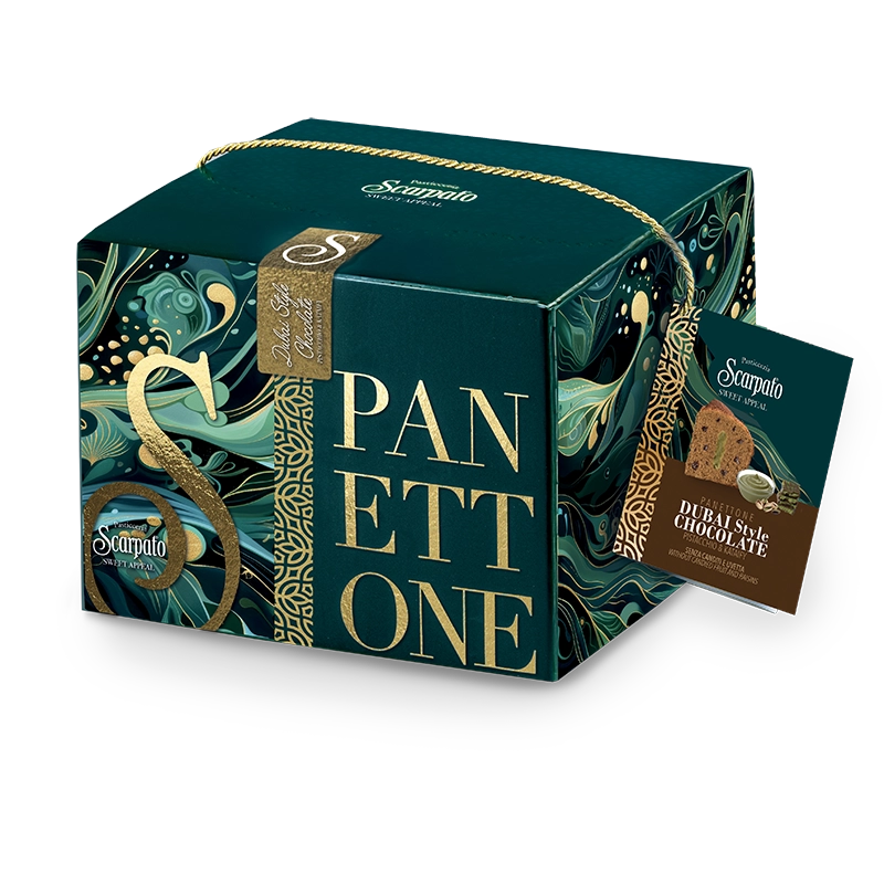 Panettone Dubai Style Chocolate - PISTACCHIO E KATAIFY